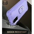 thumbnail image 3 of Allytech Case for Samsung Galaxy S20FE 5G 6.5 inch, Three Layer Hybrid Hard PC Soft TPU Rubber Shockproof Kickstand Heavy Duty Case for Galaxy S20 FE 5G 2020 Release(6.5"), Purple, 3 of 5