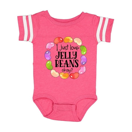 

Inktastic I Just Love Jellybeans Okay Easter Candy Gift Baby Boy or Baby Girl Bodysuit
