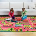 thumbnail image 3 of Kids Carpet Car Play Rug for Playroom, Play Rugs Town City Road Map Rug, Extra Large Boys Kids Car Track Carpet for Playroom, Bedroom, Living Room, Red 150X100 CM, 3 of 5