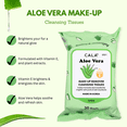 thumbnail image 2 of Cala Aloe Vera Make-up Remover Cleansing Tissues 30 sheets, 2 of 5