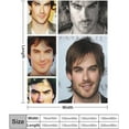thumbnail image 2 of Handsome #1 Ian Somerhalder Blanket Ultra Soft Flannel Fleece Blanket Stylish Bedroom Living Room Sofa Warm Blanket All Season Use 40"*50" （100 * 130cm）, 2 of 6