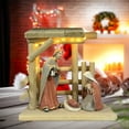 thumbnail image 6 of Kokiya Christmas Nativity Scene Statue with Light Creative for Office Shelf Bedroom, 6 of 9