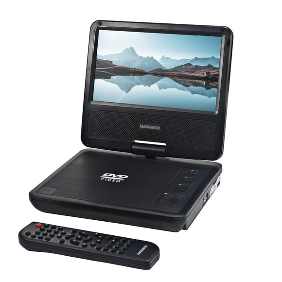 Black 7 Inch TFT Swivel Screen Portable DVD/CD Player