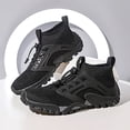 thumbnail image 4 of Zapatillas deportivas para hombre Suela extra ancha Zapatillas deportivas para correr Rafting/Wadding (45 Black), 4 of 9