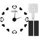 thumbnail image 1 of Innovador reloj de pared DIY con superficie de espejo acrílico, adhesivo para pared, reloj para decoración del hogar, negro, 1 of 10
