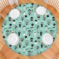 thumbnail image 2 of Cartoon Skull Pattern Round Fitted Tablecloth with Elastic Edge,Dining Table Cover Waterproof,Outdoor Round Tablecloth for Camping,Dining,Indoor and Outdoor, 2 of 7
