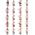 thumbnail image 4 of Gyrategirl Family Matching Swimsuits Two Piece Bathing Suit Toddler Swim Trunks Swim Shorts for Women Men Girls Boys, 4 of 4