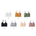 thumbnail image 2 of Qarigey Sujetador sin mangas para mujer, lencería Sexy, ropa interior cómoda sin costuras, correa de Bralette, almohadilla delgada, informal, Type3 NO3, 2 of 6