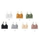 thumbnail image 3 of Qarigey Tank Crop Top Bra Lencería sexy Cómoda Ropa interior sin costuras Bralette Thin Slim Casual Sin mangas para deportes Verde Type3 NO3, 3 of 6