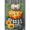thumbnail image 3 of Briarwood Lane Patterned Pumpkin Stack Fall Garden Flag, 3 of 4
