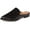 Black, variant on YDN Women Classic Block Low Heels Slip On Mules Flats Loafers Pointy Closed Toe Backless Slipper Casual Dressy Shoes Size 7 Black