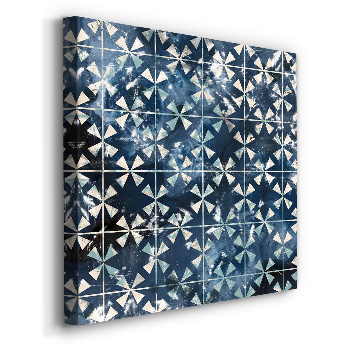 Wexford Home Tile-Dye III-Premium Gallery Wrapped Canvas, 32" x 32" - Ready to Hang