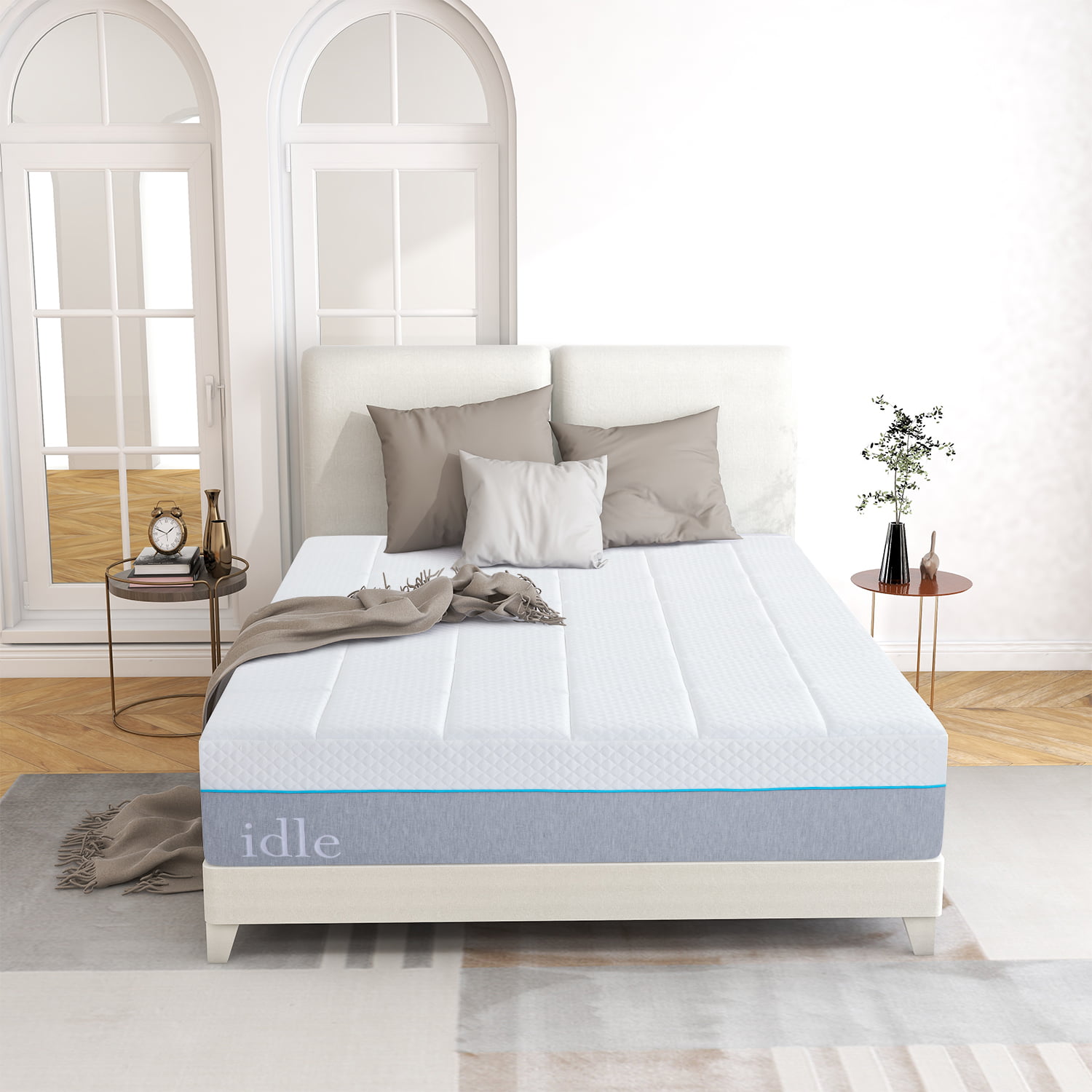 Gel Memory Foam Mattress With CertiPUR-US Bed Mattress In Box 5 Inch Twin XL Sz 