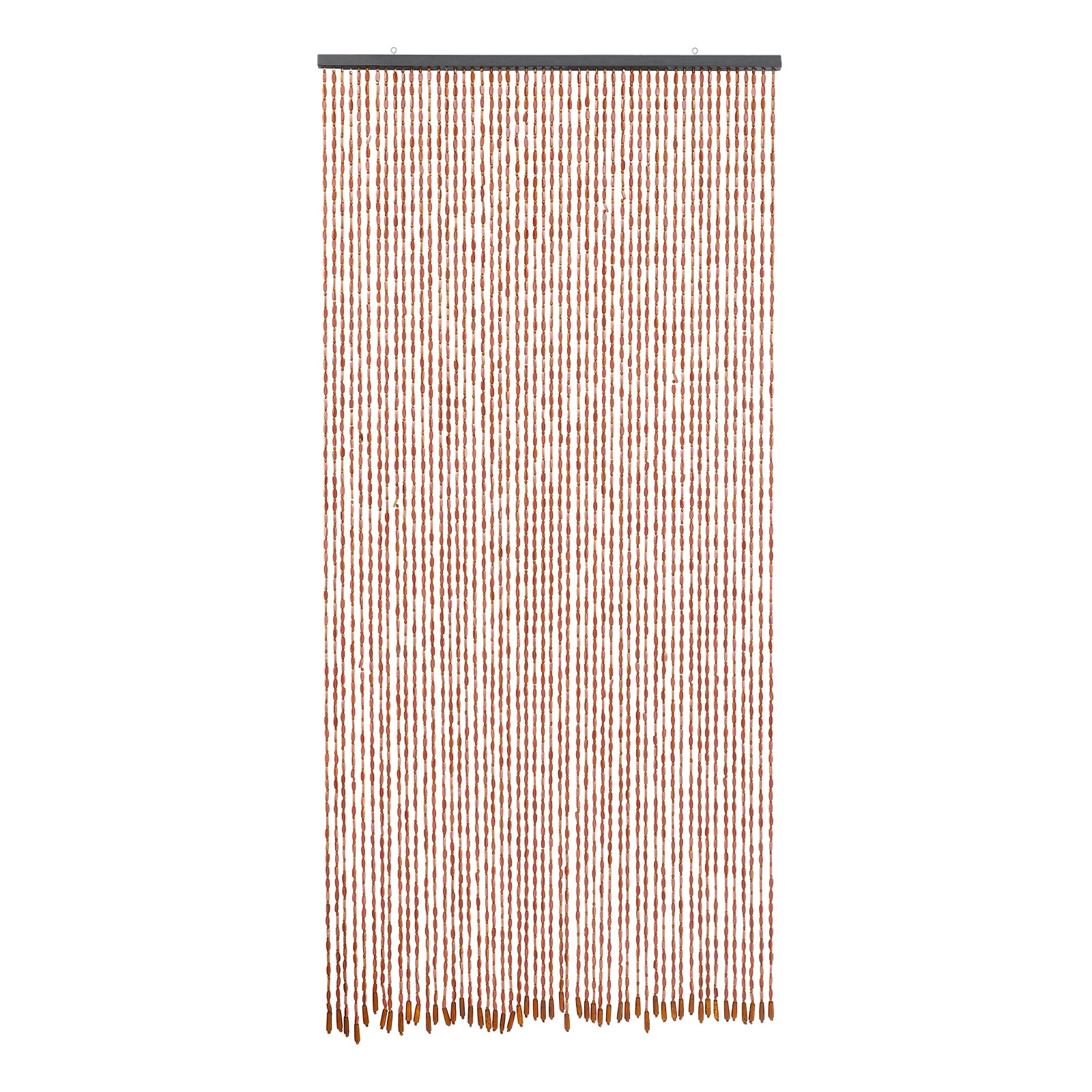 ChicHomey 52-String Bamboo Wood Door Curtain, Beaded Room Divider 200x90cm, for Home Doorways,Boho Rustic Vintage