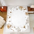 thumbnail image 5 of Homewish Rustic Bull Skull Full Size Sheets,Country Floral Bed Sheets,White Brown Sheet Sets For Teens,Ultra Soft Home Decor,4-Piece, 5 of 7