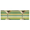 thumbnail image 6 of Yayeee Kitchen Valance Rod Pocket 54" x 18" Living Room Window Curtain, Colorful Martini, 6 of 6