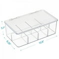 thumbnail image 5 of simhoa Divided Kitchen Organizer Bin tea Storage Box for Fridge Window Kitchen with Lid, 5 of 5