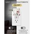 thumbnail image 2 of Christmas Night Lights Auto Sensor Gnome Pine Tree Berry Plug-in LED Nightlights Dusk to Dawn for Living Room, Bedroom, Bathroom, Hallway, Stairways Xmas Wall Decor, Snowflake Night Light, 2 of 9