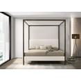 thumbnail image 2 of Monroe Upholstered Eastern King Canopy Bed Vanilla, 2 of 10