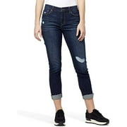 MSRP $80 William Rast Women's Misses Vintage Cuffed Boyfriend Jean Blue Size 28