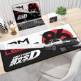 thumbnail image 3 of Alfombrilla de ratón para juegos, antideslizante, con diseño de anime Initial D, alfombrilla grande para escritorio de oficina, alfombrilla de goma con arte en blanco y negro, 3 of 5