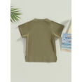 thumbnail image 4 of TSEXIEFOOFU Toddler Girls Boys Summer Casual Tops Solid Color Short Sleeve O Neck Loose T-shirt, 4 of 8