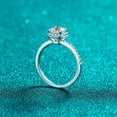 thumbnail image 5 of VVS1 1 Carat Square Moissanite Womens Rings - 925 Sterling Silver Engagement Ring & Wedding Band Party Jewelry Gift - Passes Tester, 5 of 7