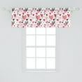 thumbnail image 2 of Ambesonne Valentine Window Valance, Vintage Heart Shapes Art, 42" x 18", White Black Pink, 2 of 3