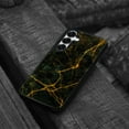 thumbnail image 4 of WIRESTER Shockproof Soft Rubber Cover Case for Samsung Galaxy S25 6.2" 2025, Black Marble Gold Veins, 4 of 5