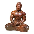 thumbnail image 4 of DimyFew Buddha Figure Mini Buddha Statue Chinese Decor Buddha Sculpture Innovative Design Figure Made of Handmade Material for Gift Office Living Room Bedroom Ebony L, 4 of 8