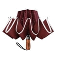 thumbnail image 2 of Lejorain Large Reverse Umbrella -50 Inch Windproof Folding Inverted Umbrella - Upside Down with Safety Reflective Strip, 2 of 4