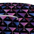 thumbnail image 3 of Vodka Soda Pouf Cover with Zipper, Repetitive Martini Glasses Cocktails Polygonal Pattern, Soft Decorative Fabric Unstuffed Case, 30" W X 17.3" L, Quartz Pale Fuchsia, by Ambesonne, 3 of 5