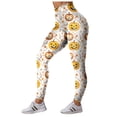thumbnail image 5 of mgoYE Women Halloween Leggings Pumpkin Print Stretchy Soft High Waisted Workout Sports Yoga Pants Womens Leggins Size XL, 5 of 7
