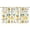 Lemon Yellow, variant on Lemon Yellow Kitchen Curtains Set of 2 - Bright Retro Vintage Print, Fresh Spring Tier Window Treatment Panels 52x63 Inch