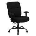 thumbnail image 1 of HERCULES Series Big & Tall 400 lb. Rated Black Fabric Rectangular Back Ergonomic Office Chair with Arms, 1 of 6