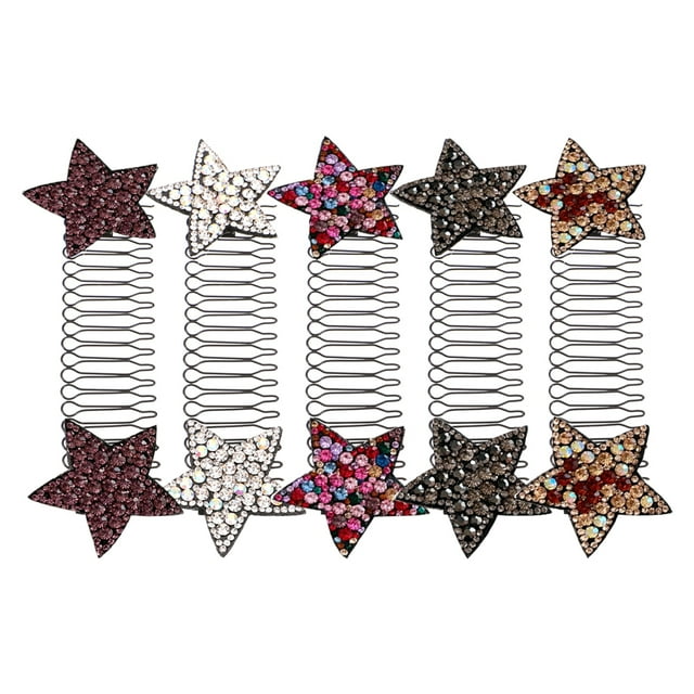 Miangastore 5 Pcs Pince à Cheveux Peigne Porte-Flans Épingles à Cheveux Outils de Coiffure