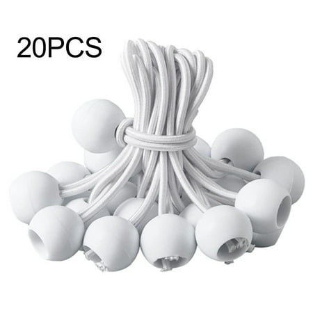 

20 Pcs Oxford Rope Straps Ball Bungee Cord Straps Outdoor Canopy Storage Rope