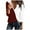 Wine, variant on hotojiny Women's Long Sleeve Tops V Neck Casual Shirts Color Block Lightweight Blouses Fall Fashion Tunics Tees