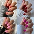thumbnail image 4 of 24pcs Detachable DIY Manicure Fake Nials Short Pure Color French False Nails JP2178, 4 of 6