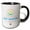 Black/White, variant on 3drose, Simpson Bay Beach, Sint Maarten, Caribbean Paradise Text and Image, 11oz Magic Transforming Mug