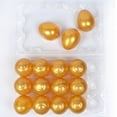 thumbnail image 4 of Beautynvta 1 Pc Easter Egg Stress Balls, 2.36'' Mini Easter Eggs Squeeze Toys Fidget Toys for Anxiety Relief, Easter Basket Stuffers Party Favor Gifts, Gold, 4 of 6