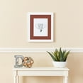 thumbnail image 3 of ArtToFrames 12x24" Matted Picture Frame with 8x20" Single Mat Photo Opening Framed in 1.25" Satin White Frame and 2" Cognac Mat (FWM-3966-12x24), 3 of 8