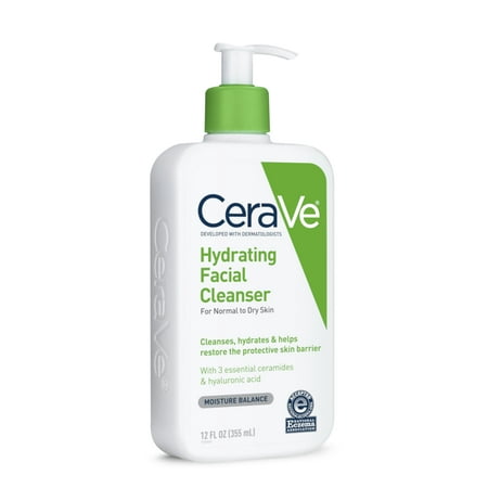 CeraVe Hydrating Facial Cleanser, 12 Ounce Each - Walmart.com