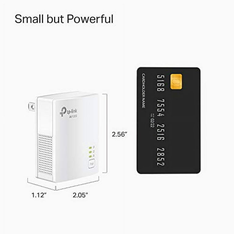 Nano Connection Gigabit TV, Powerline Smart Online TP-Link Power, Kit Ethernet Plug&Play, - Wired Ideal Size, KIT) Starter for Over Port, Gaming, Only AV1000 (TL-PA7017