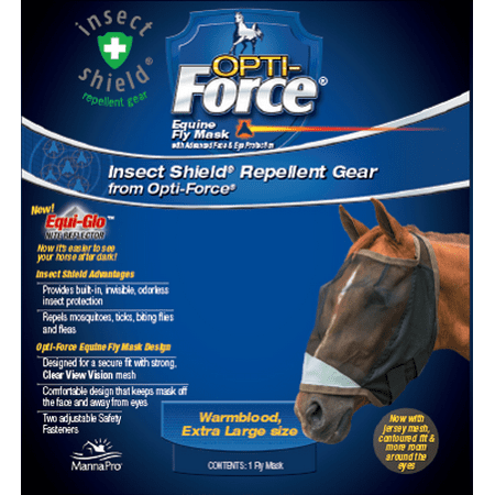Foal Fly Mask - Manna Pro Opti-Force Fly Mask Extra Large