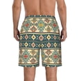 thumbnail image 3 of Naloa Traditional Tribal Aztec1 Men's Beach Shorts, Surfing shorts, Swim trunks, Quick Dry Swim Trunks for Surfing Beach Fun - Large, 3 of 9