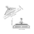 thumbnail image 2 of RUNROTOO 1 Pair Ball Joint Mounting Bracket For Lift Supports And Gas Struts, 2 of 8