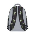 thumbnail image 3 of Unicorn and Green Black Pattern Backpack for School, Cute School Bag with Adjustable Shoulder Straps and Padded Back, 15.3"x11"x6.7", 3 of 5