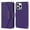 Purple, variant on Compatible with iPhone 13 Pro Wallet Case, Premium PU Leather Card Slots Removable Adjustable Crossbody Strap Magnetic Leather Case with Kickstand & Make-up Mirror for iPhone 13 Pro, Black