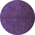 thumbnail image 1 of Ahgly Company Indoor Round Oriental Blue Industrial Area Rugs, 8' Round, 1 of 4